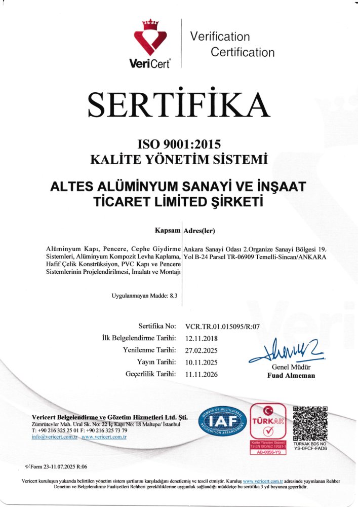 ISO 9001:2015 Quality Management System
